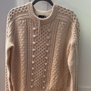 NWT J. Crew Cream Cable Knit Sweater